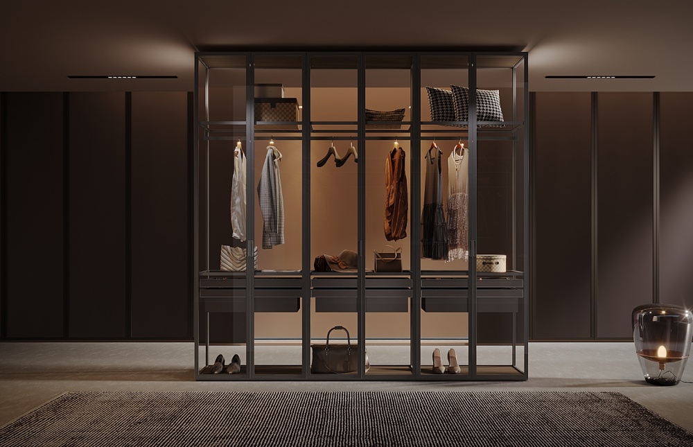WALKER<br>Transparent Glass Cabinet